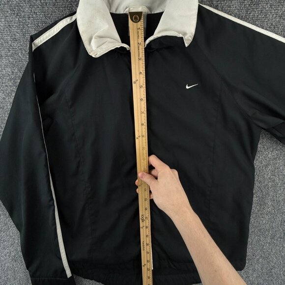 Nike Windbreaker Jacket Youth Medium 8-10 Full Zip Navy Dark Blue Long Sleeve - Picture 2 of 14